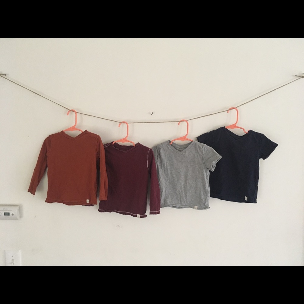 Lot of Burts Bees boys shirts size 24M